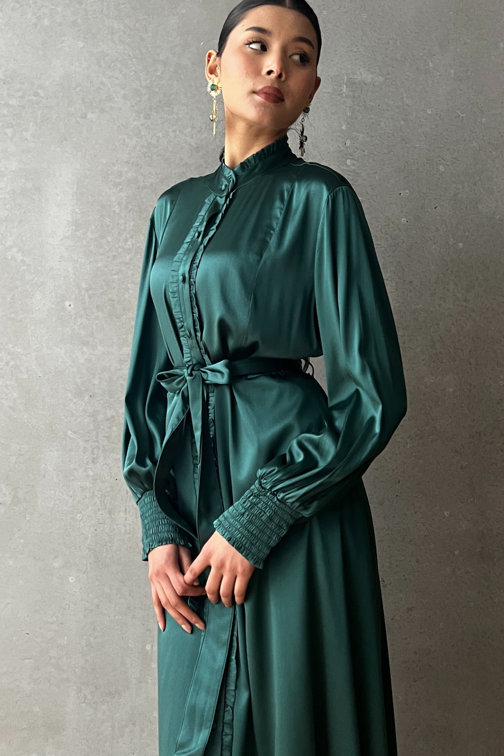 FREYA DRESS - GREEN