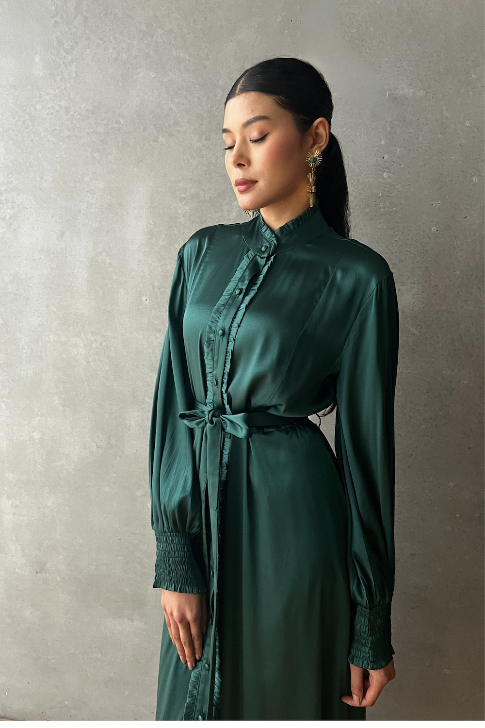 FREYA DRESS - GREEN