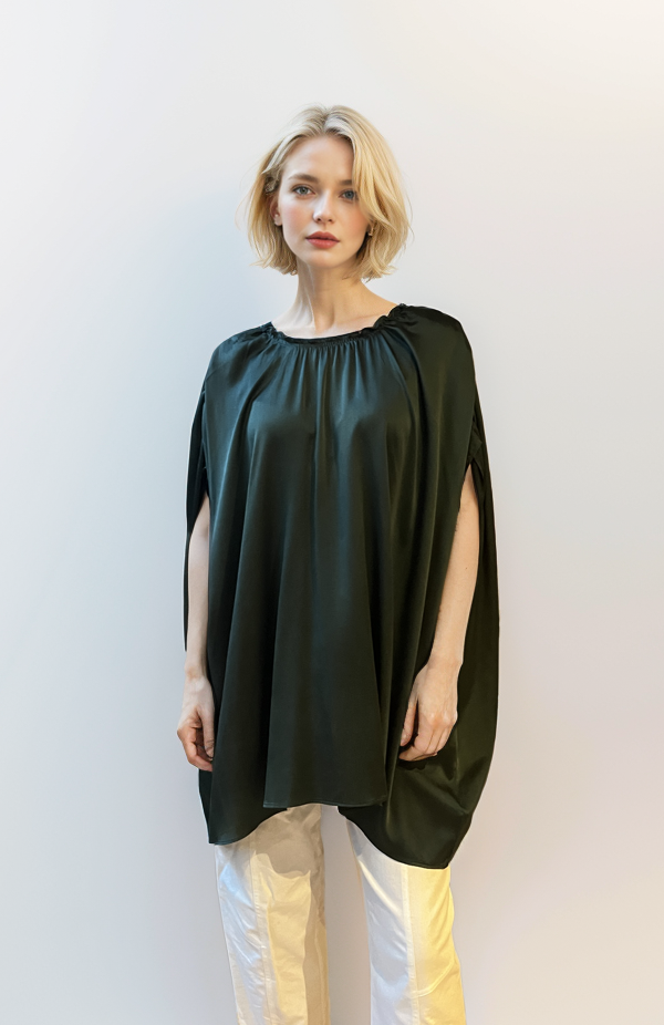 FRILL BLOUSE - GREEN