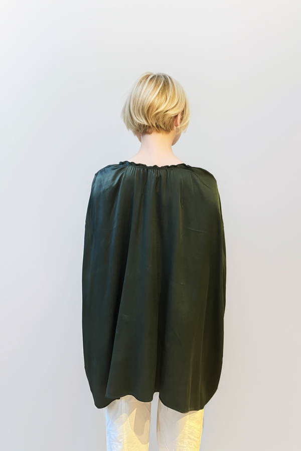 FRILL BLOUSE - GREEN