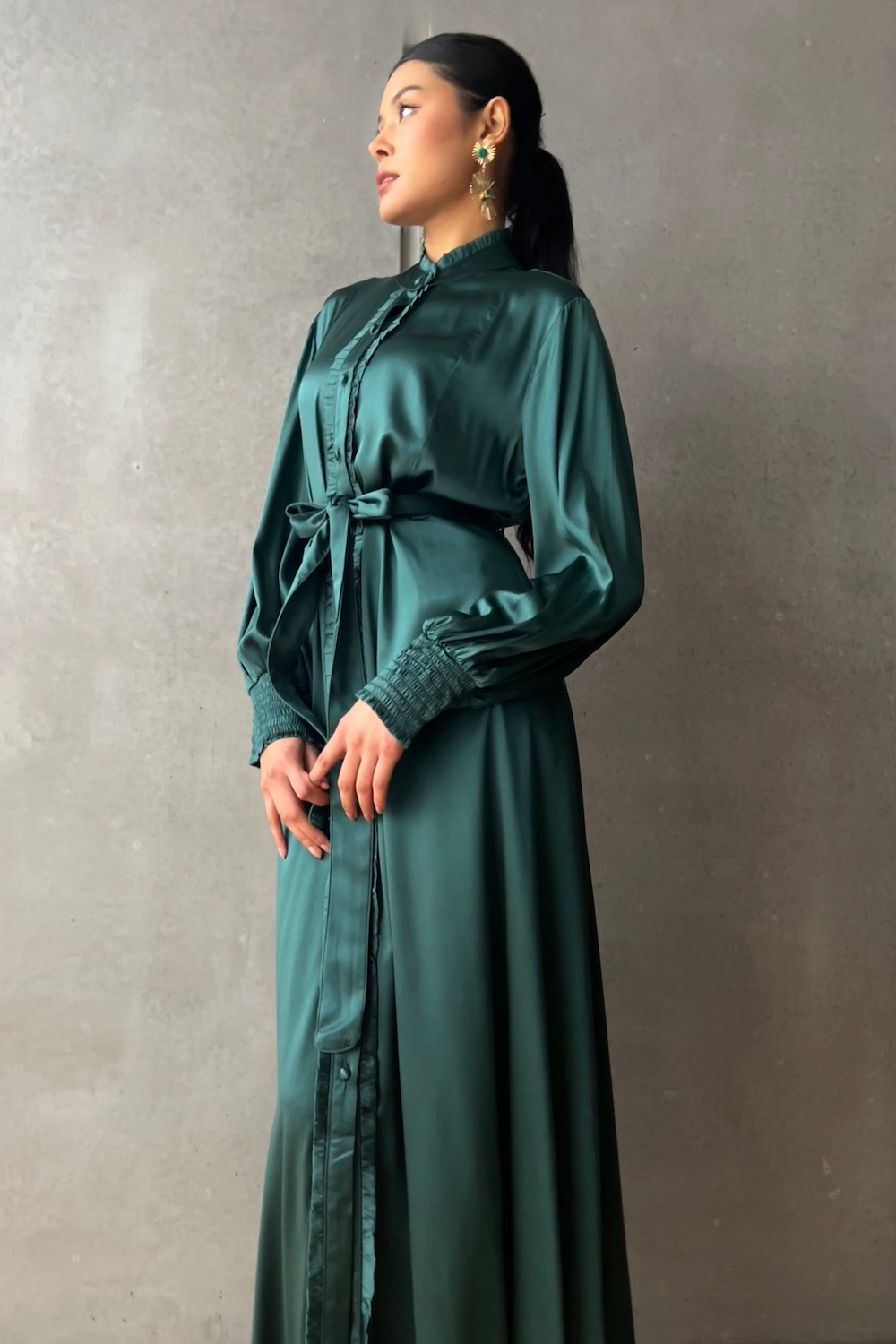 FREYA DRESS - GREEN