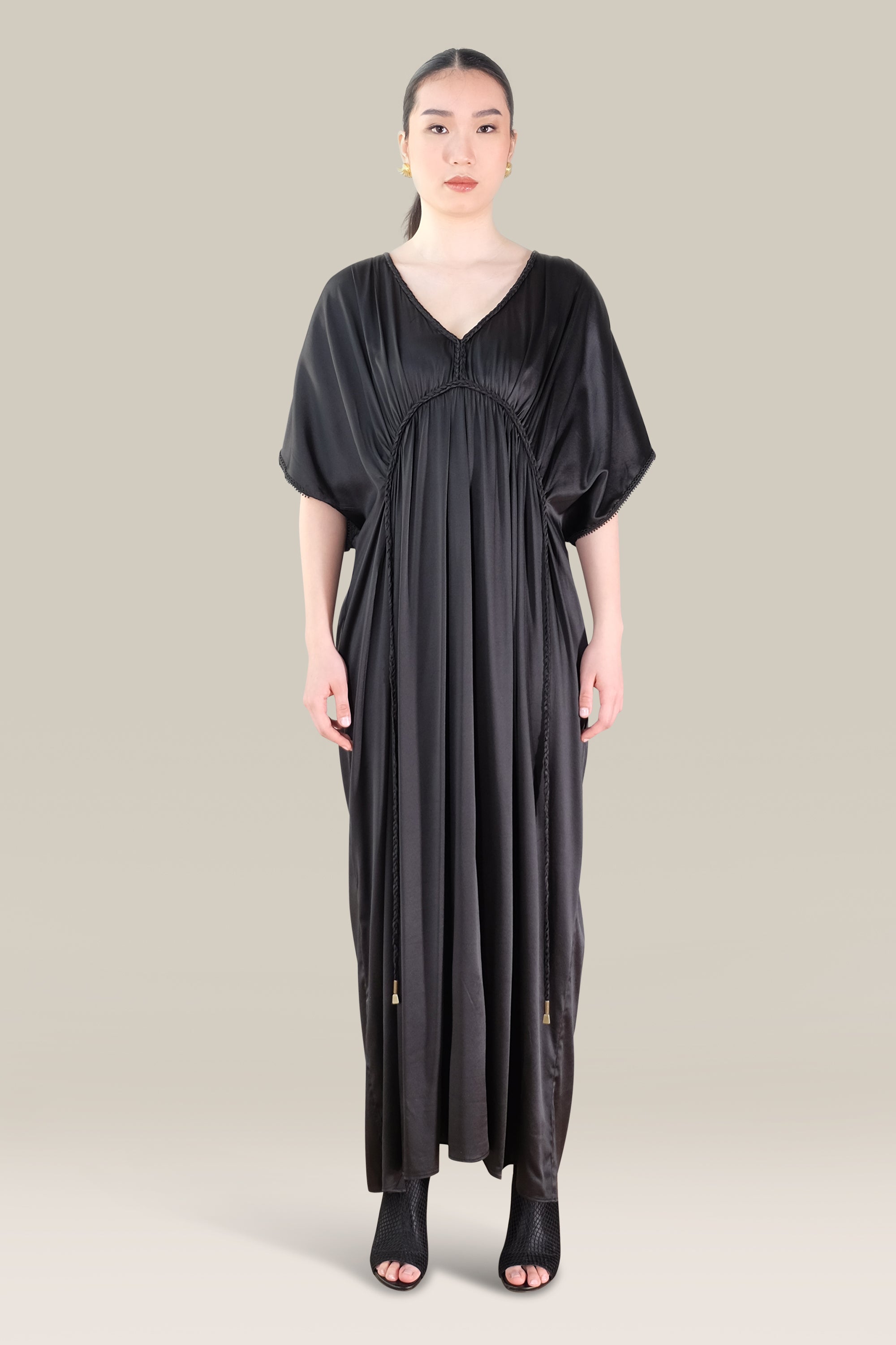 GRECIAN MAXI - BLACK