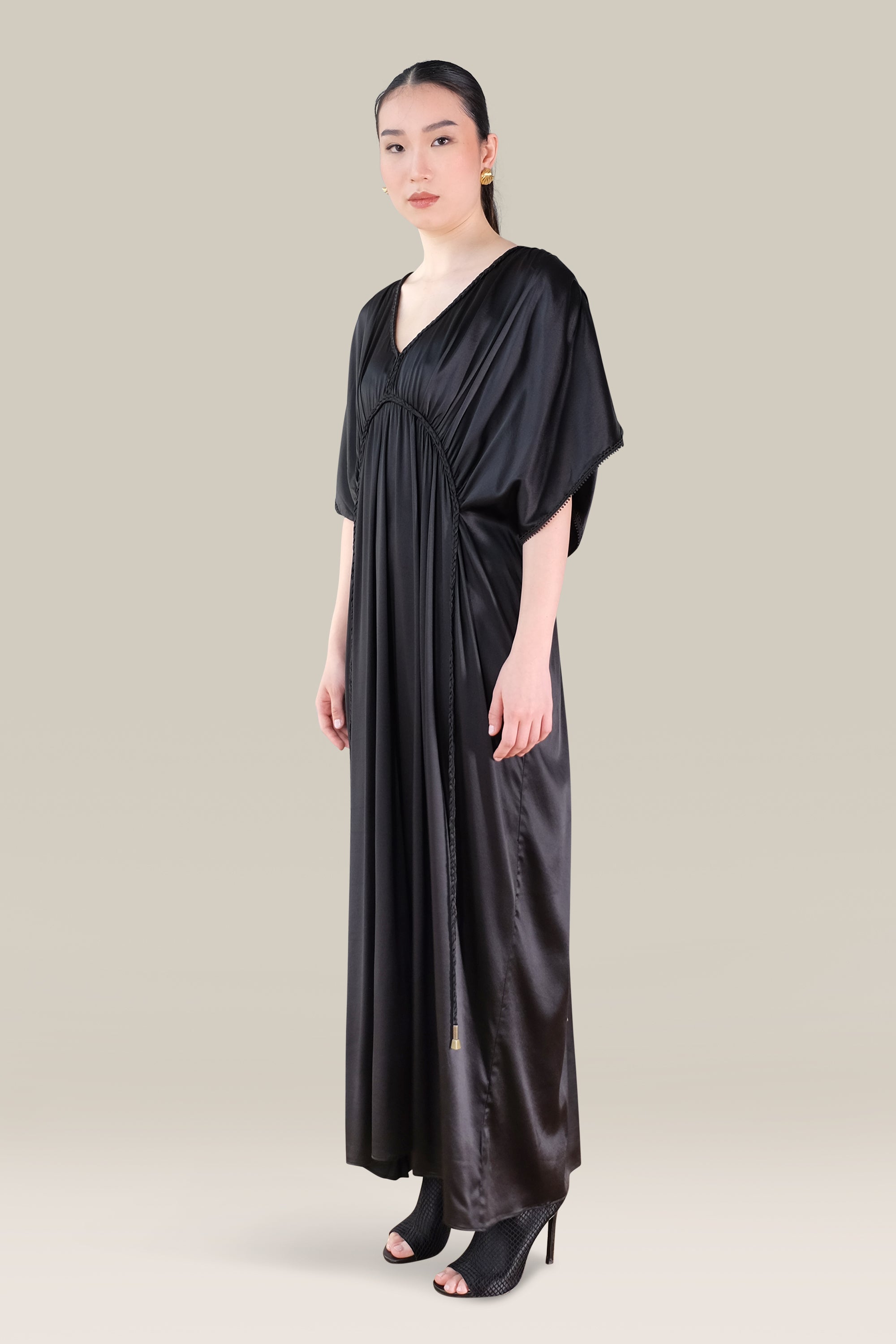 GRECIAN MAXI - BLACK