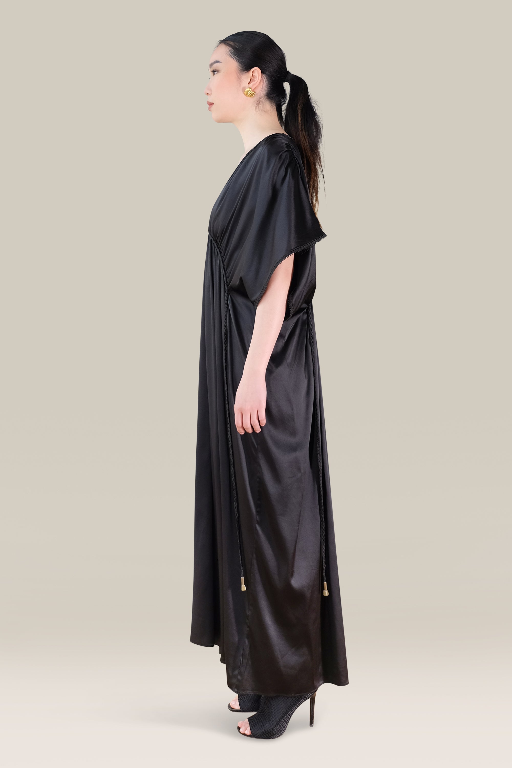 GRECIAN MAXI - BLACK