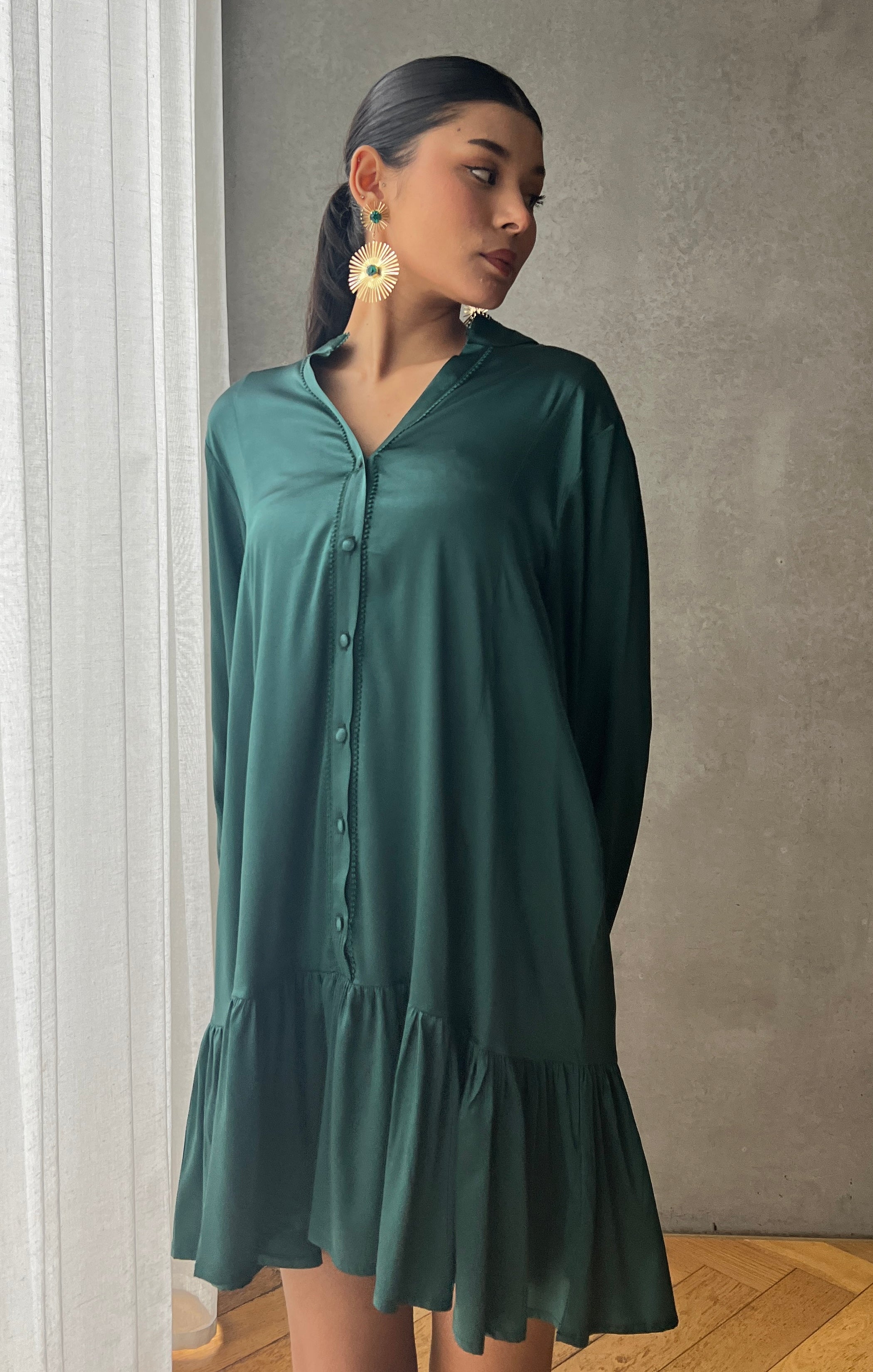 AVA DRESS - GREEN