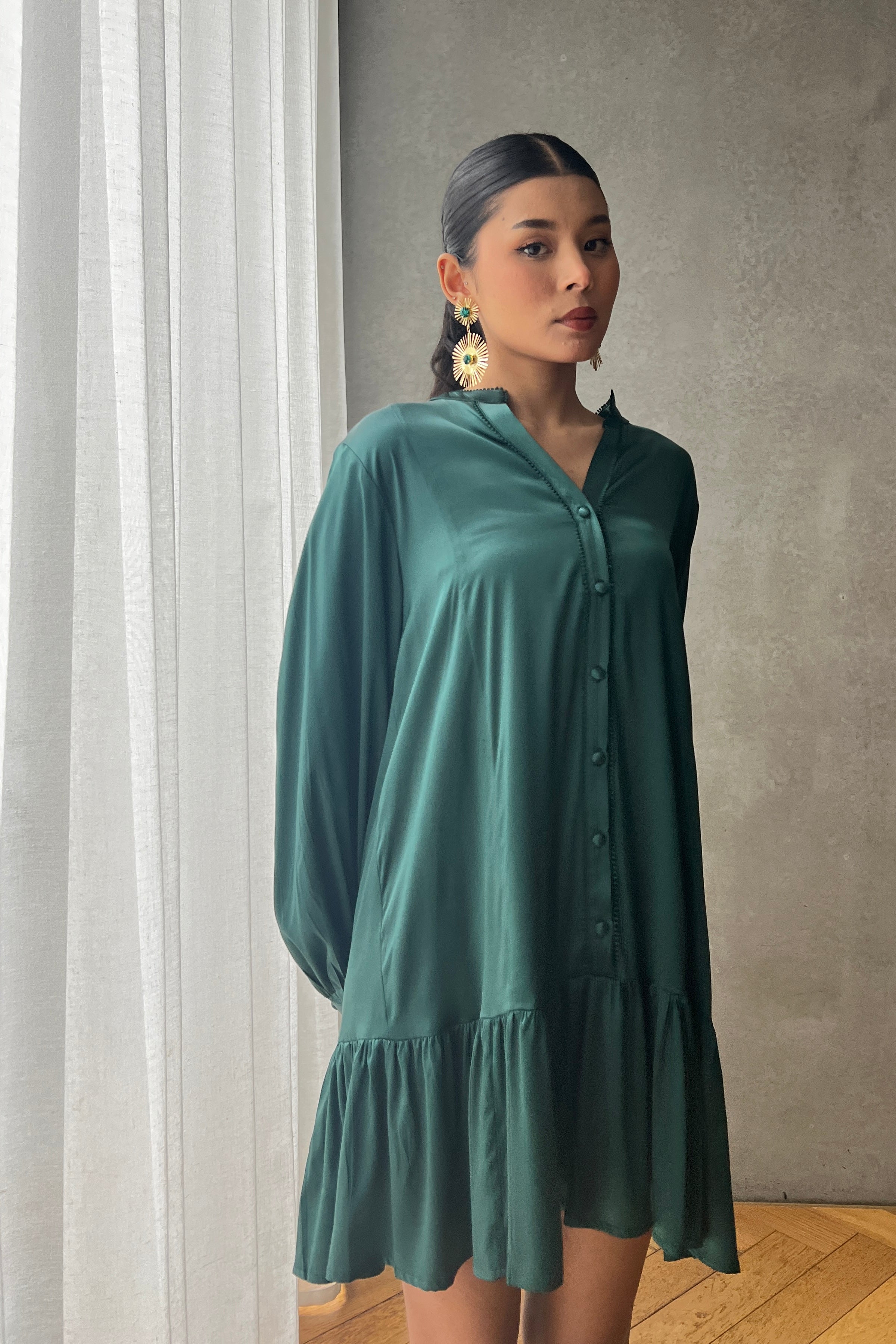 AVA DRESS - GREEN