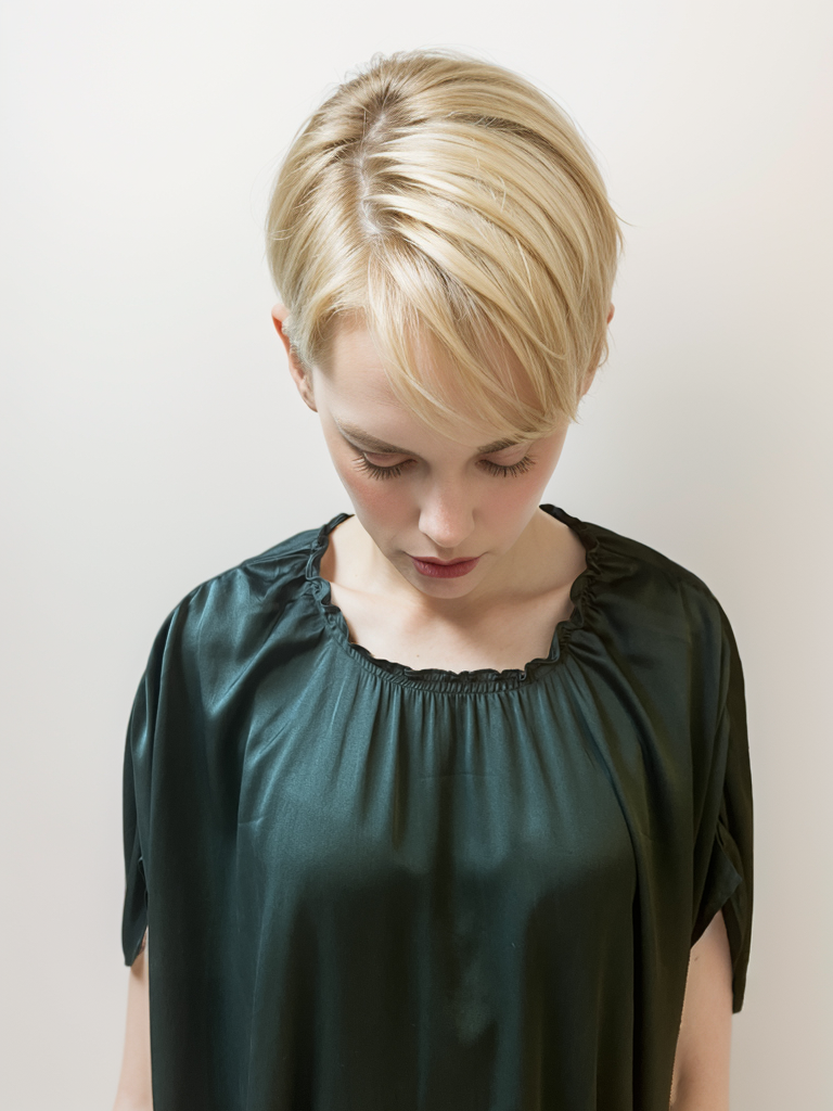 FRILL BLOUSE - GREEN